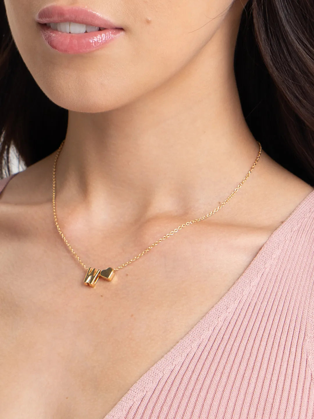 Tiny Heart with Initial